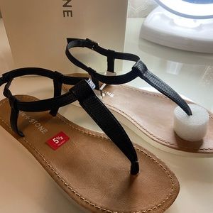Sunstone Kristi T-Strap Flat Sandals
